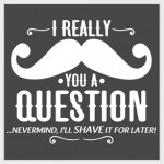 I Really Moustache You A Question