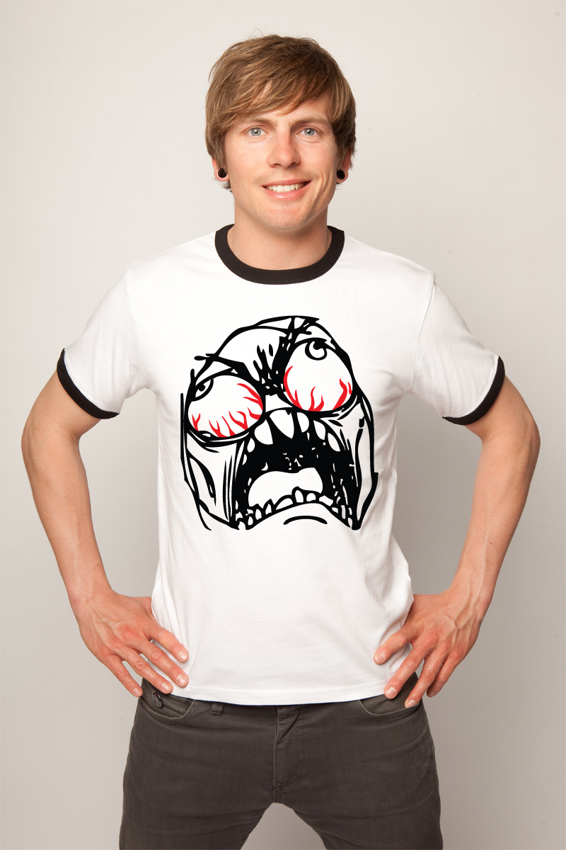 Super Rage Face T-Shirt from Funky T-Shack
